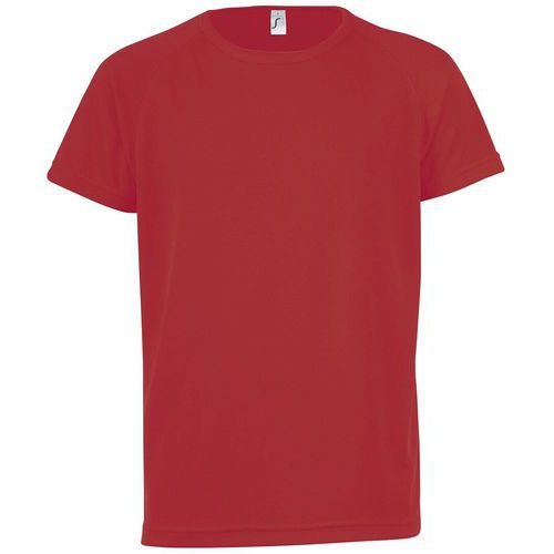 Tee-shirt personnalisable technic PES enfant rouge