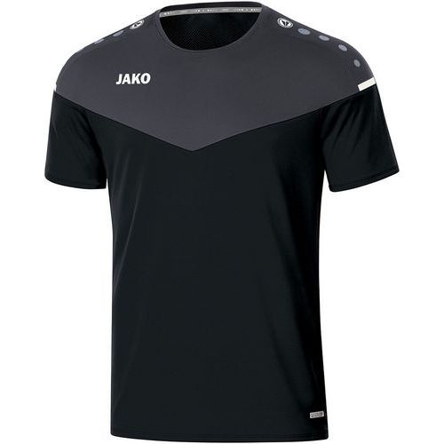 T-shirt de foot manches courtes femme - Jako - Champ 2.0 Noir/Gris
