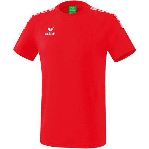 T-Shirt - Erima - 5-c essential enfant rouge/blanc