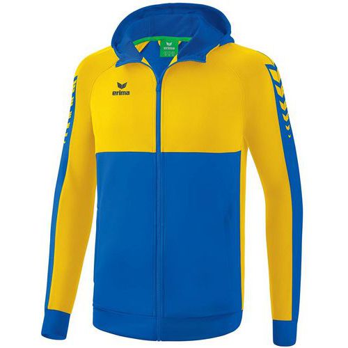 Veste de survêtement à capuche femme - Erima - Six Wings roy/jaune