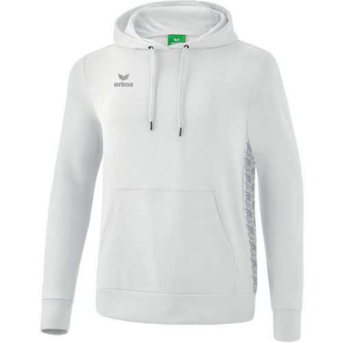 Sweat à capuche homme- Erima - Essential Team blanc/grey