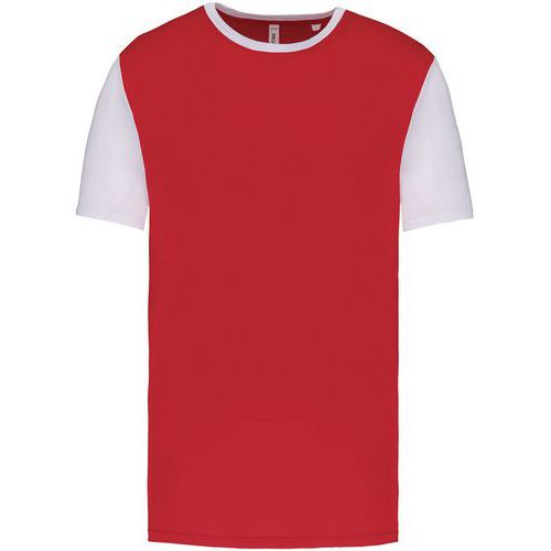 Maillot manches courtes - ProAct - rouge/blanc