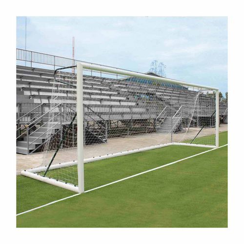 Paire buts foot à 11 transportable en alu ovoïde 120 x 100 mm avec oreilles