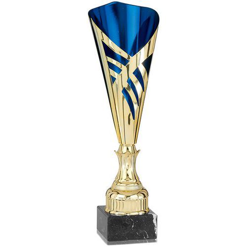 Coupe bleu et or - laser design