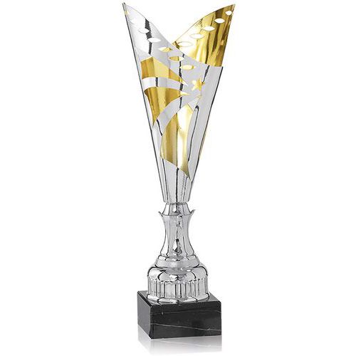Coupe argent et or laser design