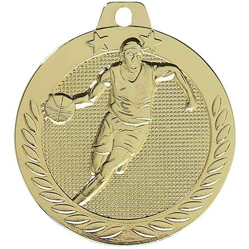 Médaille basket or - 40mm