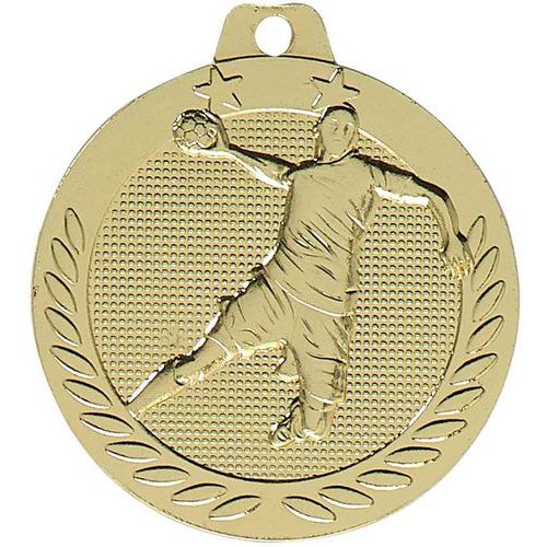 Médaille handball or - 40mm
