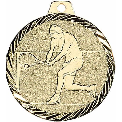 Médaille tennis or - 50mm