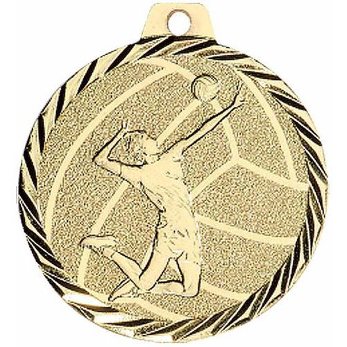 Médaille volley or - 50mm.