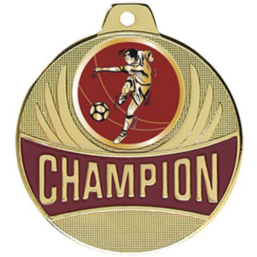 Médaille foot - champion - 50mm
