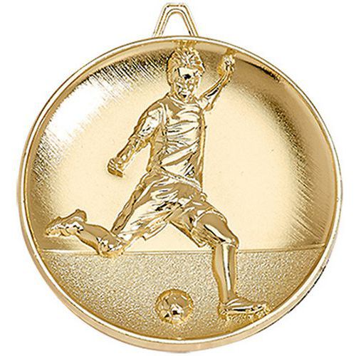 Médaille foot or - 65mm