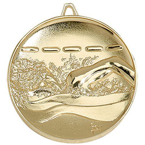 Médaille natation or - 65mm