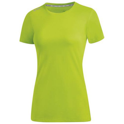 T-shirt running manches courtes femme - Jako - Run 2.0 Vert fluo