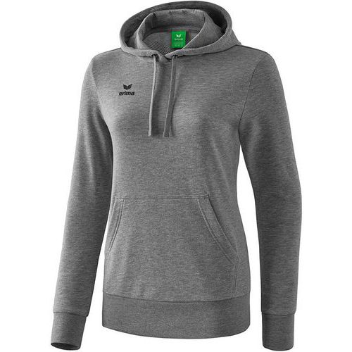 Sweat à capuche - Erima - femme gris melange