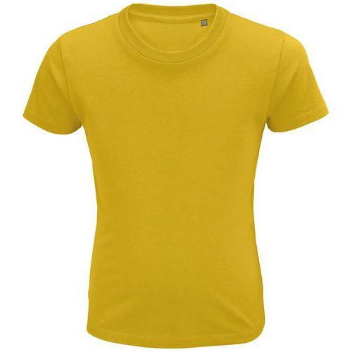 Tee-shirt personnalisable enfant coton organique bio Jersey 150 JAUNE