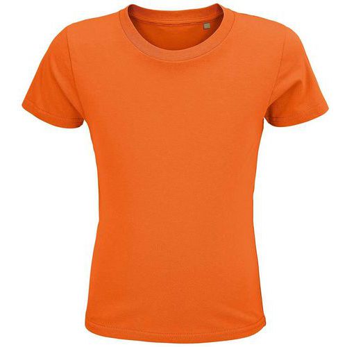 Tee-shirt personnalisable enfant coton organique bio Jersey 150 ORANGE