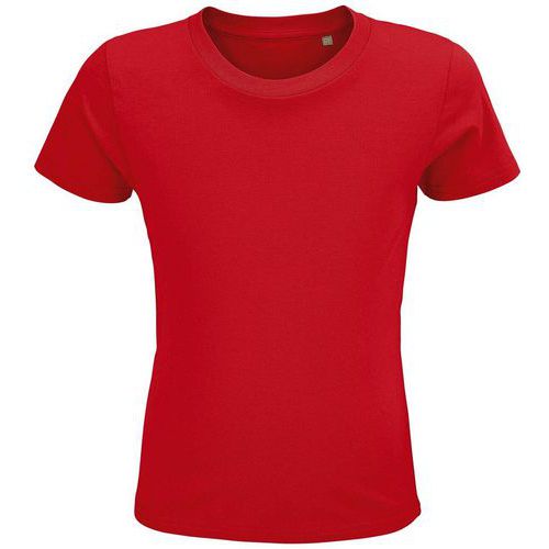 Tee-shirt personnalisable enfant coton organique bio Jersey 150 ROUGE