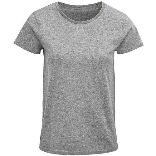 Tee-shirt personnalisable femme coton organique bio Jersey 150 GRIS CHINÉ