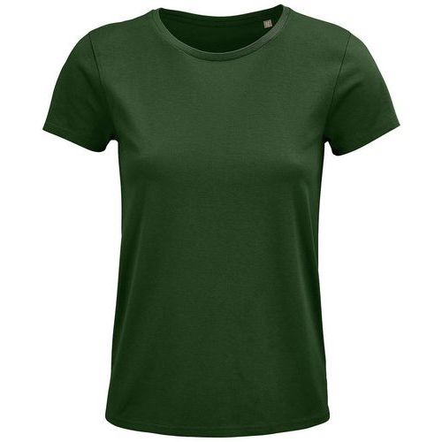 Tee-shirt personnalisable femme coton organique bio Jersey 150 VERT BOUTEILLE
