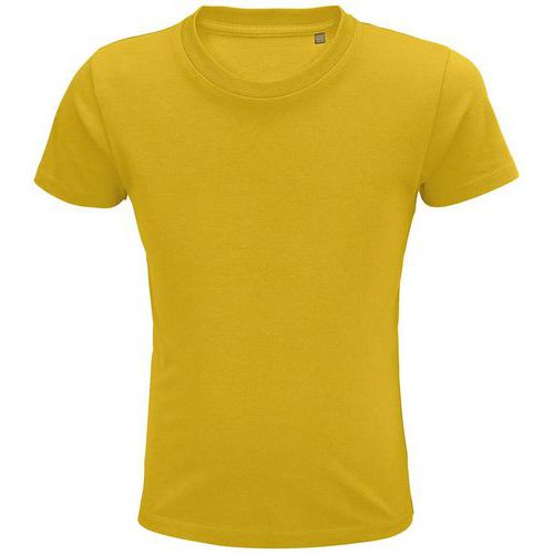 Tee-shirt personnalisable enfant coton organique bio Jersey 175 JAUNE