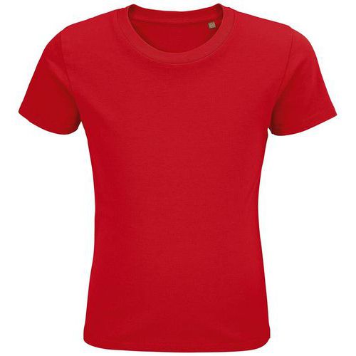 Tee-shirt personnalisable enfant coton organique bio Jersey 175 ROUGE