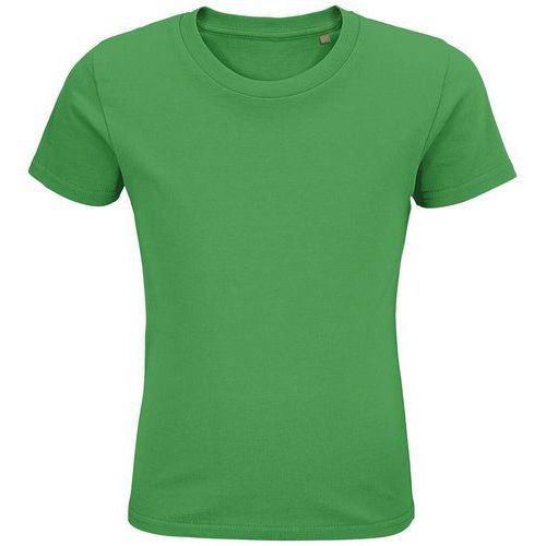 Tee-shirt personnalisable enfant coton organique bio Jersey 175 VERT PRAIRIE