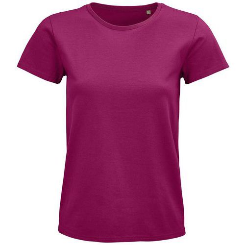 Tee-shirt personnalisable femme coton organique bio Jersey 175 FUCHSIA