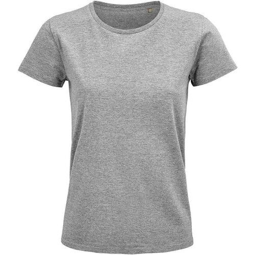 Tee-shirt personnalisable femme coton organique bio Jersey 175 GRIS CHINÉ