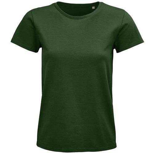 Tee-shirt personnalisable femme coton organique bio Jersey 175 VERT BOUTEILLE