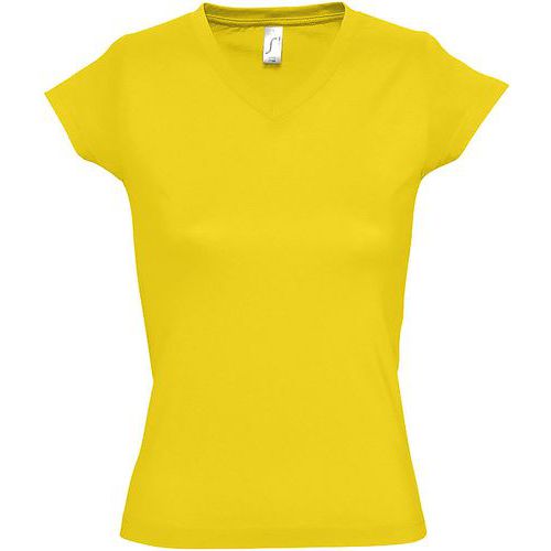 Tee-shirt personnalisable femme en coton JAUNE