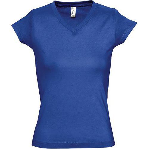 Tee-shirt personnalisable femme col V en coton ROYAL