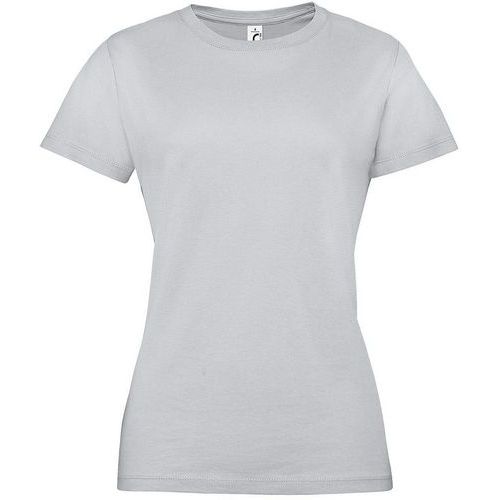 Tee-shirt personnalisable femme en coton GRIS PUR