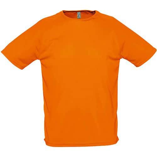 Tee-shirt personnalisable de sport homme en polyester ORANGE