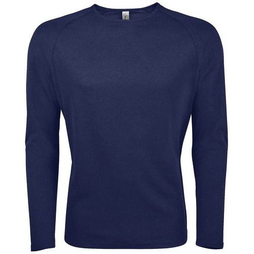 Tee-shirt personnalisable manche longue deSport homme en polyesterFRENCH MARINE