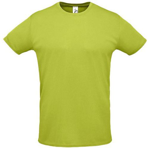 Tee-shirt personnalisable de sport en polyester VERT POMME
