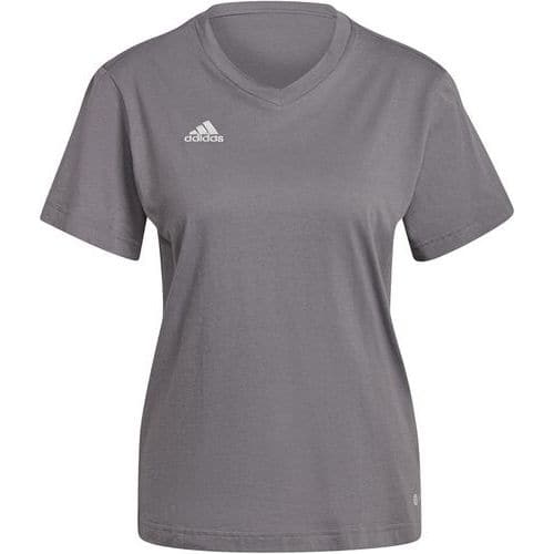 Tee-shirt femme - adidas - entrada 22 gris
