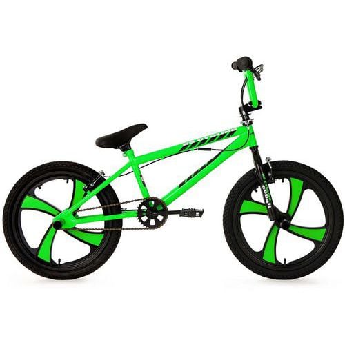 BMX Freestyle - KS Cycling - Cobalt - 20 pouces - vert fluo