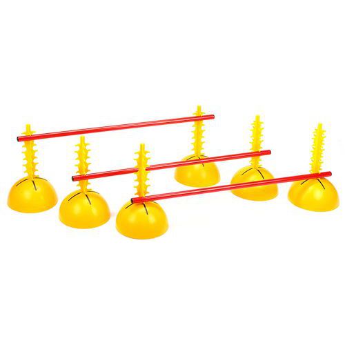 Lot De 6 Mini-haies De Coordination Boje Sport - Hauteur 16 Cm, Plastique Robuste, Remplissage Eau/sable