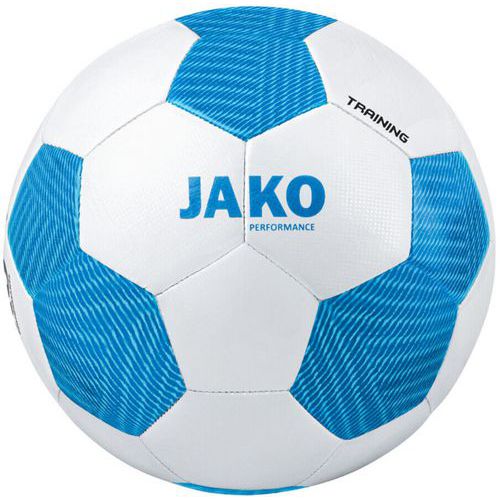 Ballon foot - Jako - striker 2.0 taille 5 blanc et bleu