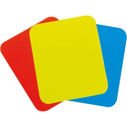 Carton arbitre hand - Casal Sport - jaune, rouge, bleu