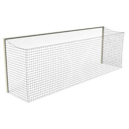 Paire filets foot à 11 - tréssé Ø4mm 120mm maille simple forme Européenne Paire filets foot à 11 - tréssé Ø4mm 120mm maille simple forme Européenne