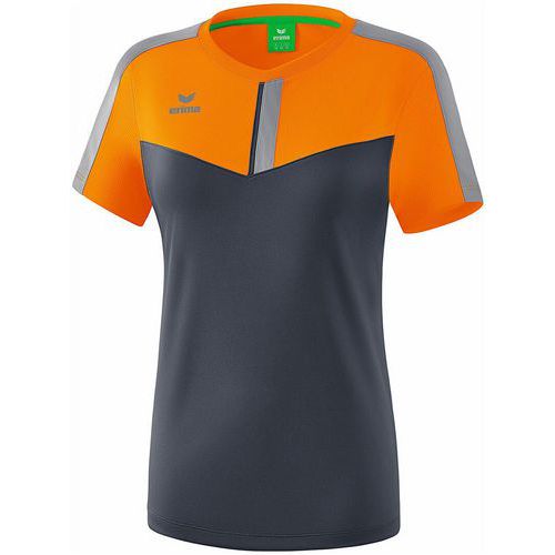 T-shirt - Erima - squad femme new orange/slate grey/monument grey