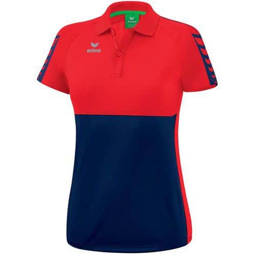 Polo femme - Erima - Six Wings navy/rouge