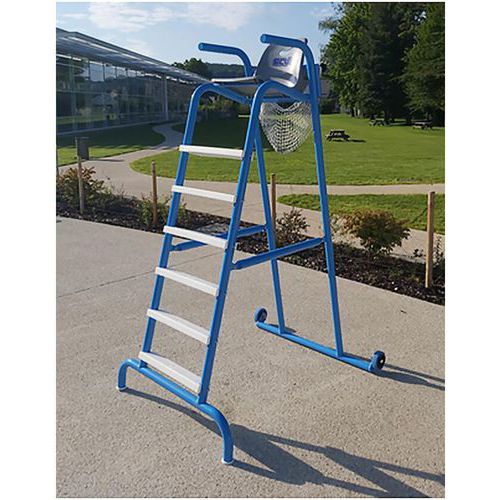 Chaise maître nageur piscine mobile - Seva piscine - acier 1,8m