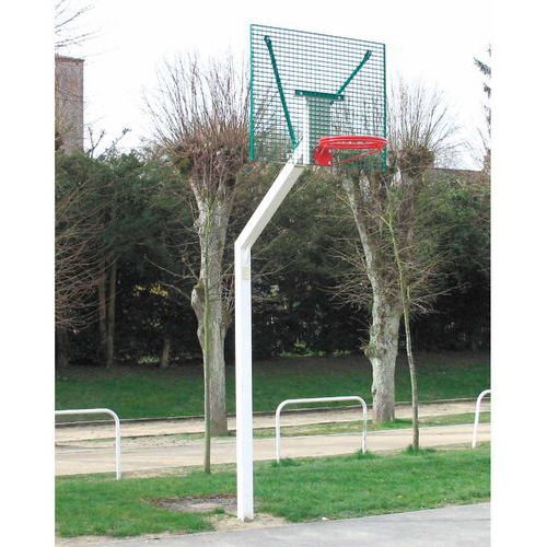 Panier basket street galvanisé plastifiéà hauteur de 2, 60m, sur platine