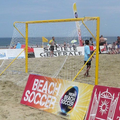 Paire de buts de beach soccer, transportables
