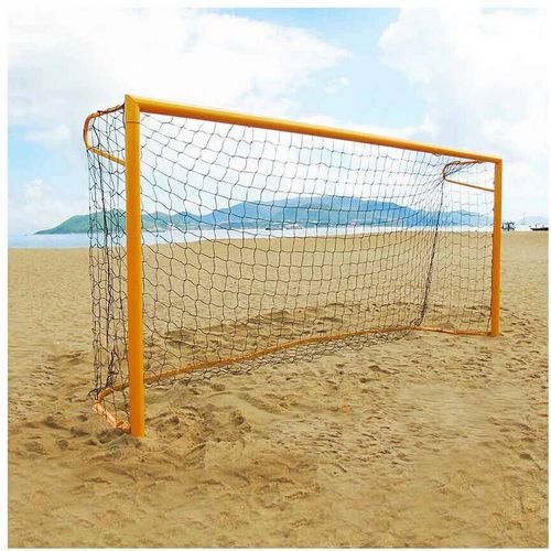 Paire buts Beach Soccer mobile en aluminium Ø 101,6 mm avec ancrages et oreilles