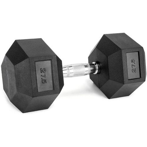 Haltère musculation hexagonal en caoutchouc de 1 à 50kg