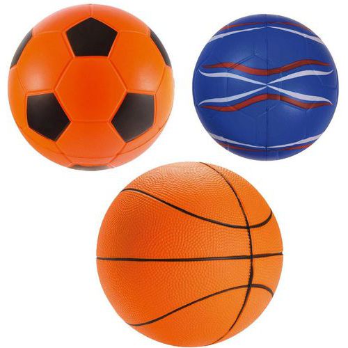 Lot 3 ballons spécial Indoor mousse SOFTELEF