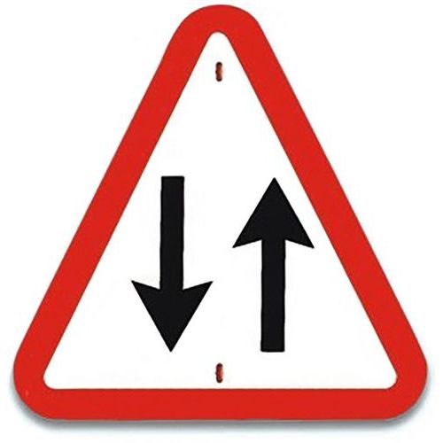 Panneau de signalisation- Traffic à double sens